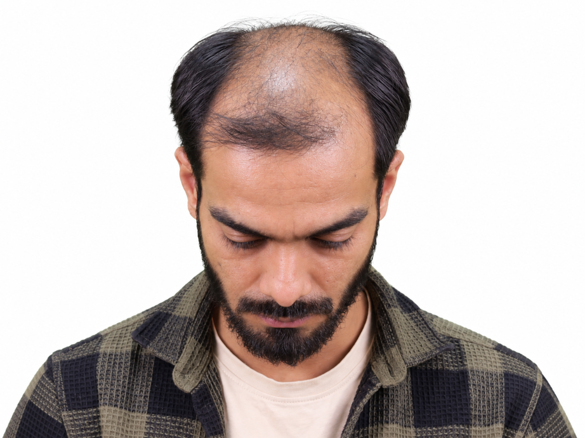 Hair transplant before result
