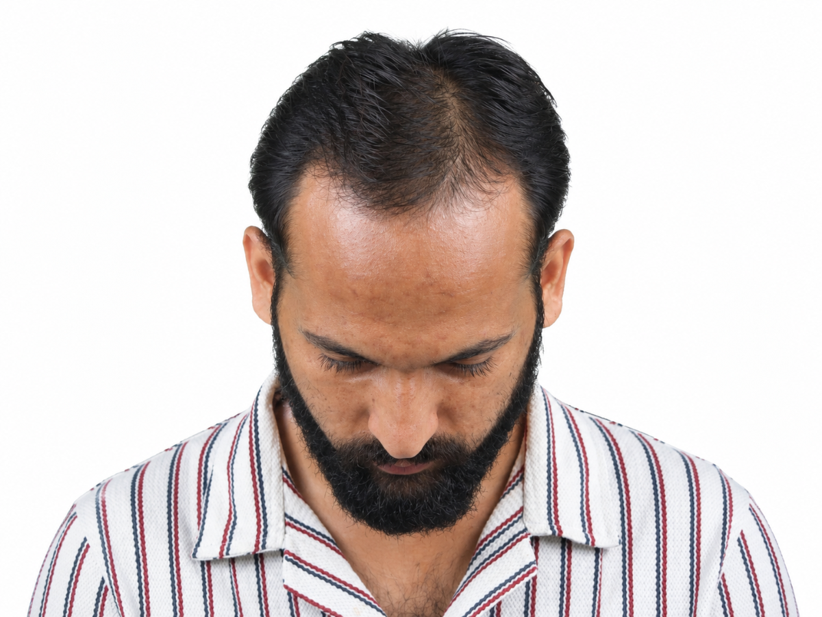 Hair transplant before result